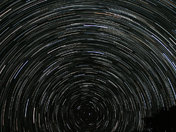 An hour of star trails