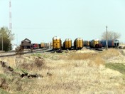 Railway cars in waiting