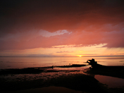 Lesser Slave Sun Set