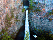 Spahat Falls - Wells Grey Provincial Park - Several Hundred foot fall and a deep