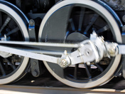 Moving locomotive wheels