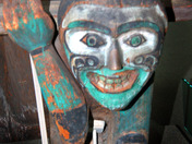 Ancient statue at Anthropology Museum, UBC, Vancouver