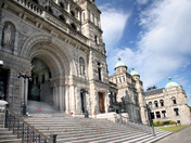 Steps to the BC Legislature in Victoria