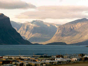 View of Auyuittuq National Park from Pangnirtung