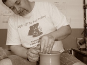 Pottery making at Right Off The Batt Pottery, Kinkora PE