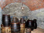 wine cellar at Fort Henry Kingston