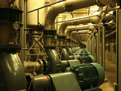 Inside a water treatment plant
