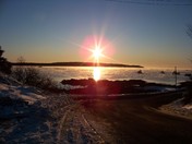 Sunrise over the cages.JPG