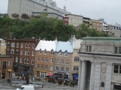 A picture of New and Old Quebec City from the Hotel I stayed at, Quebec City