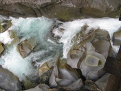 Coquihalla Canyon Prov. Park,  straight down into Coquihalla River.