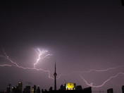 Lightning Storm August 2011 Downtown Toronto Skyline