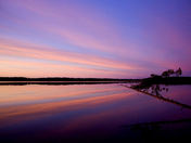 Raven Lake Ontario sunset reflections
