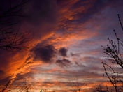 Clouds with colour Ontario