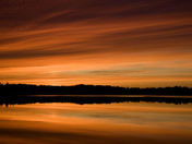 Raven Lake Ontario Sunset with Reflection