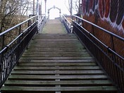 Stairs up to Cote D'Abraham, QC