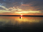 beautiful sun set on Manitoulin Island