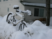 Winter bicycling in Pemberton.