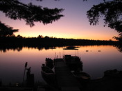 Another colorful sunset on Beautiful D'Aoust Lake 2011