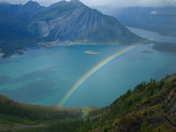 Rainbow Over Upper Kananaskis Lake