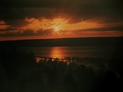 Most beautiful sunset over Bra's Dor Lake in Cape Breton, Nova Scotia