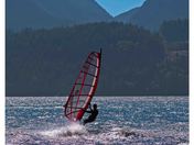 Windsurfing at Nimpkish Lake