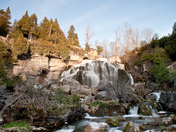 Moon over Inglis Falls