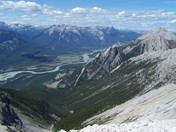 View atop Roche Bonhomme Mountain, Jasper National Park