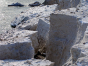 Icebergs Caving off Scarborough Bluffs Glaicer