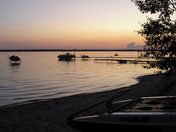 Sunset on Good Spirit Lake Sask. July 2009