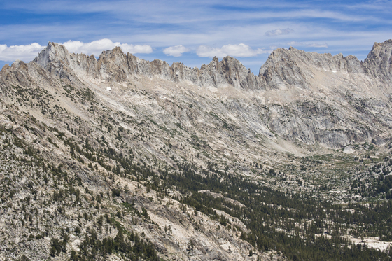 Boundary of Yosemite National Park and Hoover Wilderness