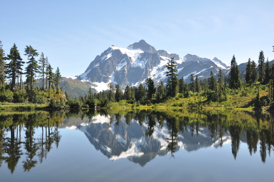 Picture Lake Glacier, Washington.