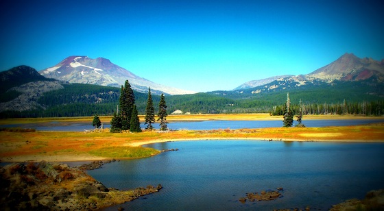 Sparks Lake in Dechutes National Forest