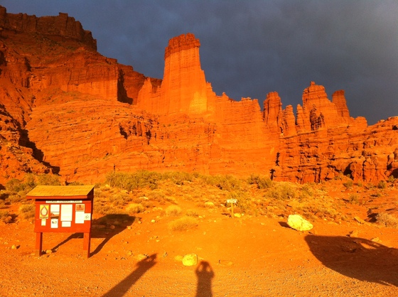 Fisher Towers, near Moab Utah.
