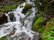 Spray Falls, Mt Rainier; USGS Mowch Lake