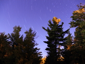 Star Trails at Blueberry Lake