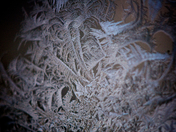 Winter through a bedroom window