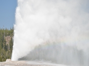 Geiser Rainbow Yellowstone National Park