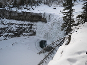 Cresent Waterfalls in the winter