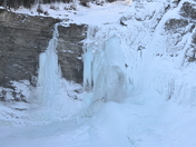 Ram River Falls in the winter