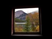 Lookinf through an old window